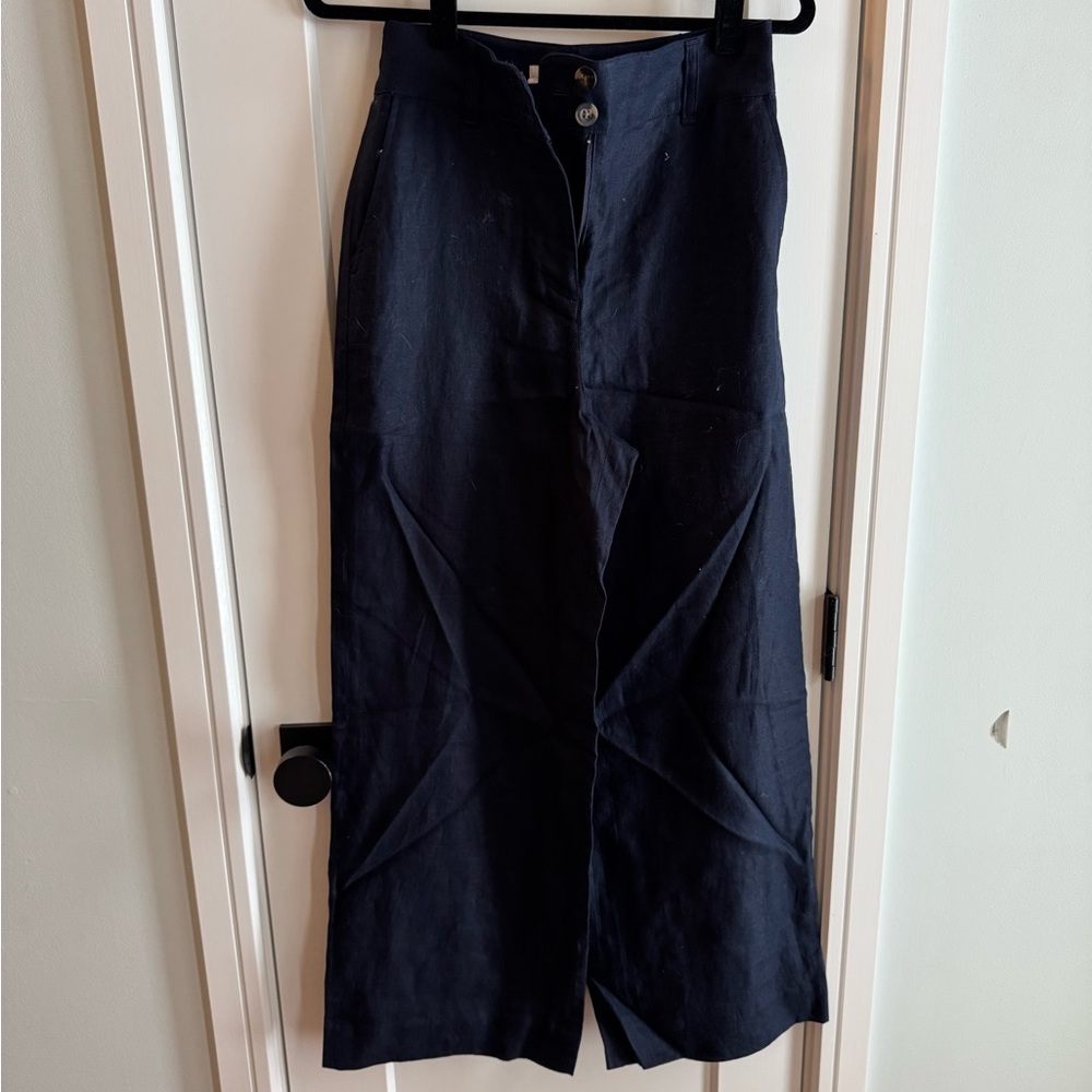 Boden Navy Button-Front Garment